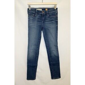 ANTHROPOLOGIE PILCRO‎ Serif Medium Wash Skinny Jeans Stretch Denim Women 27